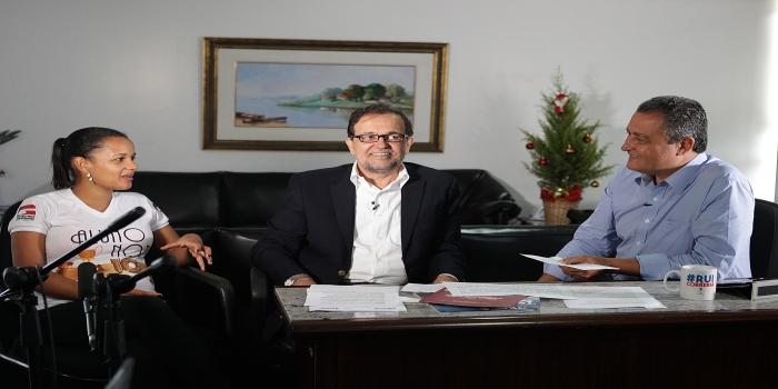 Ações da Educação são destaque no Papo Correria com o governador Rui Costa e Secretário Pinheiro